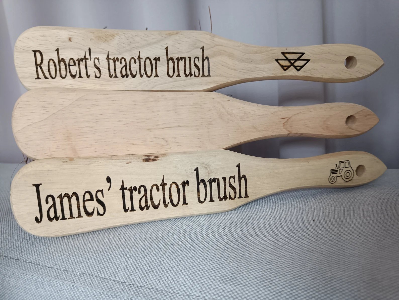 Personalised Cab Brushes , Hand Brush, Tractor lorry cab brush,bristle brush, scania Massey Ferguson John Deere new Holland, farm tool agro - Image 5